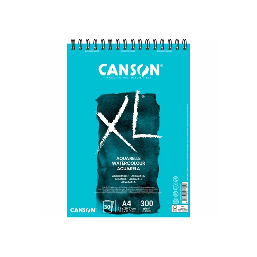 Bloco Espiralado Canson XL Aquarelle A4 300gr 30 F