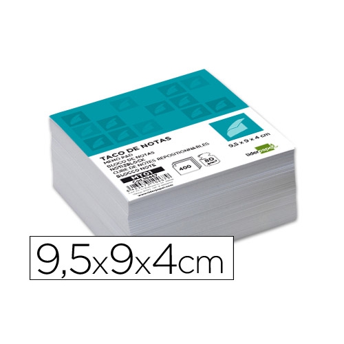 Bloco Papel Recarga 95x90x40mm Memo Cubos Branco