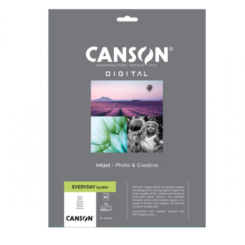 Papel Fotográfico Canson Everyday Glossy A4 15f