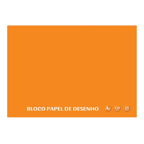 Bloco Desenho A3 125g 25 Folhas