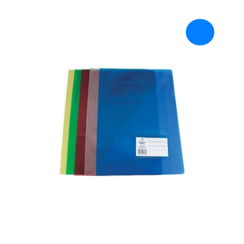 Pasta Plást. Liso c/ Bolsa e Visor A4 Azul 10u