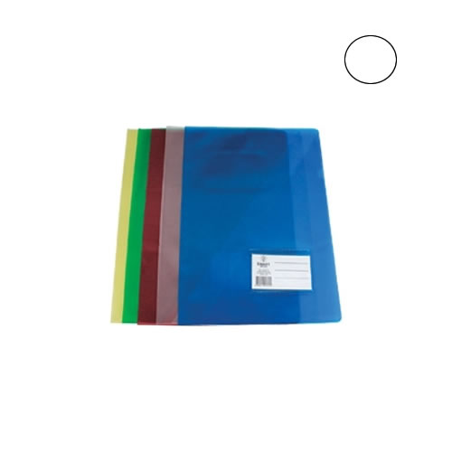 Pasta Plást. Liso c/ Bolsa e Visor A4 Branco 10u