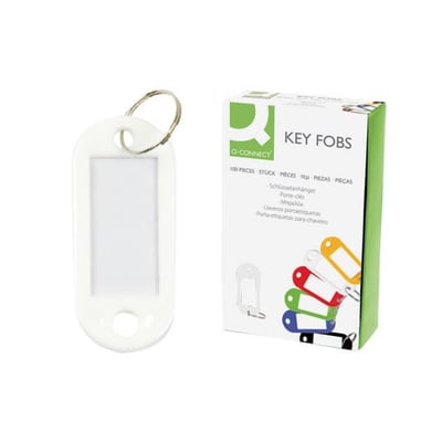 Porta Llaves Color Blanco Pack 100un