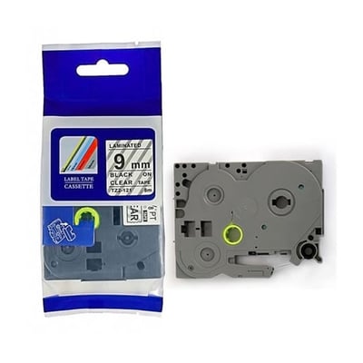 Fita Grav. Orig. Brother 9mmx8mts Transp./Preto