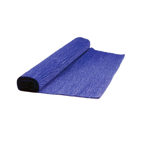 Papel Crepe 50x250cm Rolo Azul Escuro