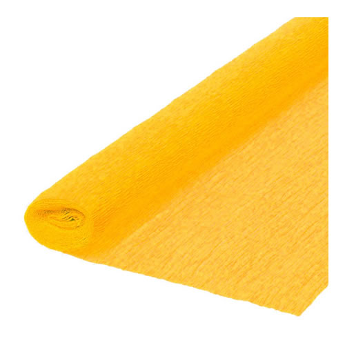 Papel Crepe 50x250cm Rolo Amarelo