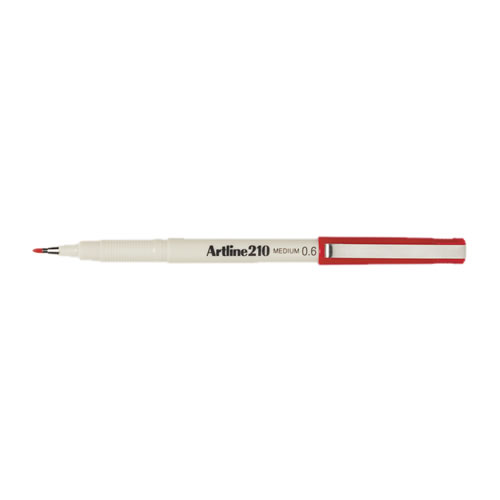 Marcador Fino 0.4mm Artline 200 Vermelho Cx 12un