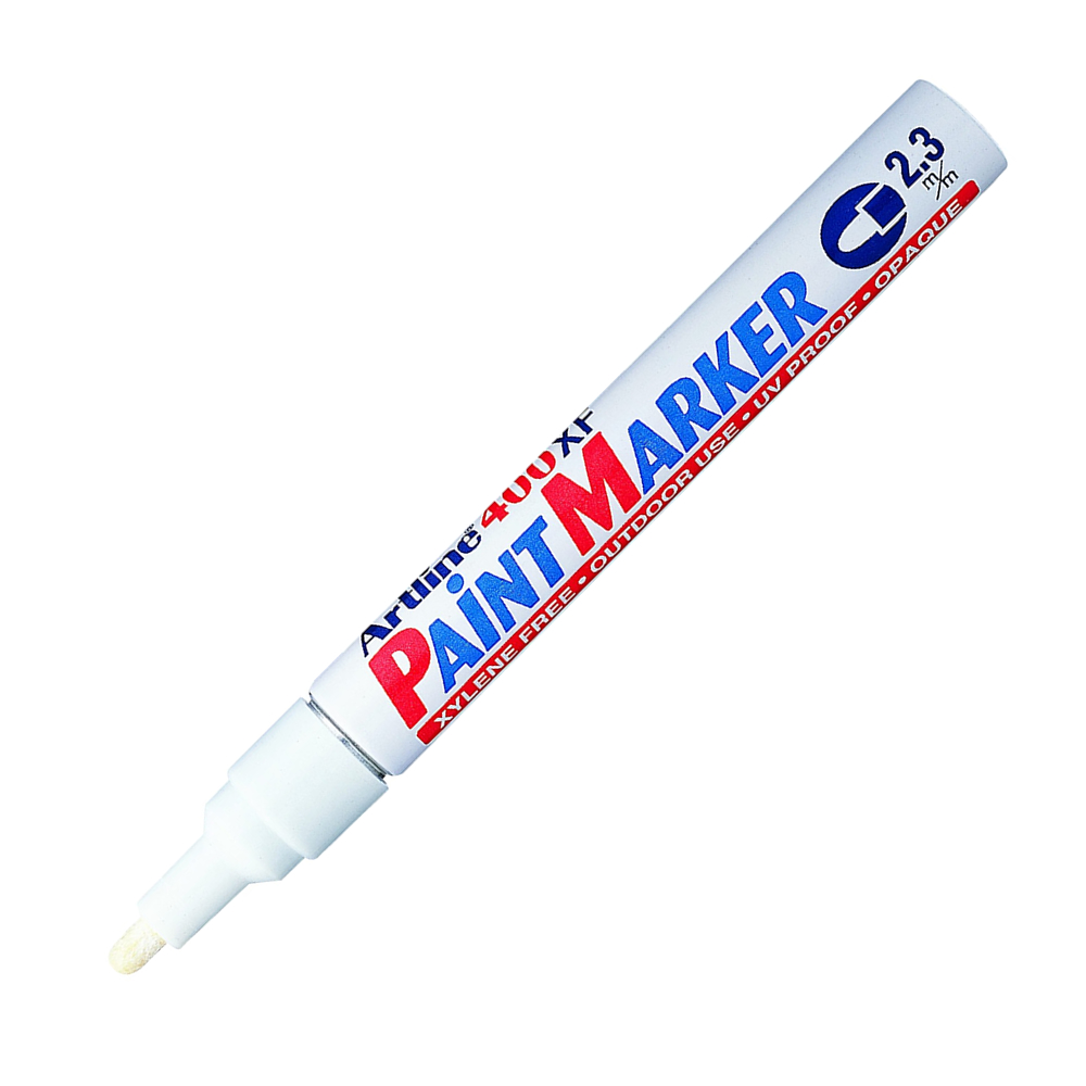Marcador Permanente Artline Opaco 2-3mm Branco 1un
