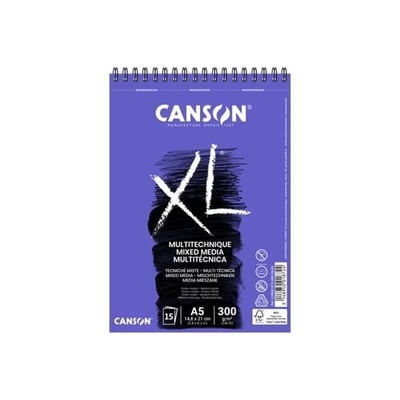 Bloc Espiralado Canson XL Mix Media A5 300gr 30F