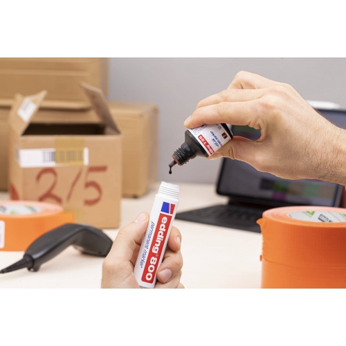 Recarga Marcadores Permanentes Edding T-25 Preto