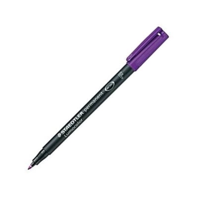 Marcador Staedtler Perm. Lumocolor F Lila 10un
