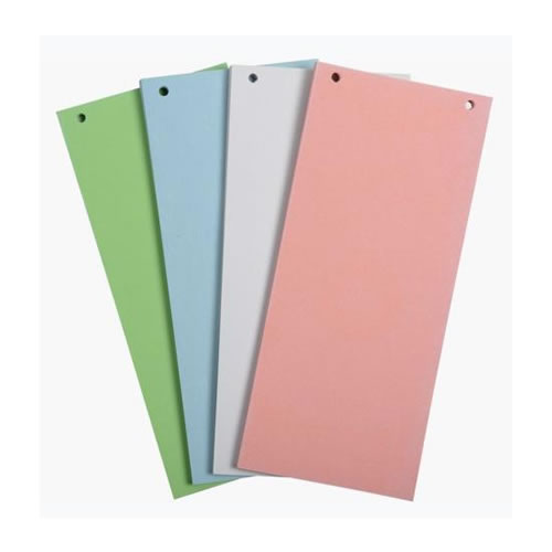 Separadores Cartolina 105x240mm c/furos - Pack 100