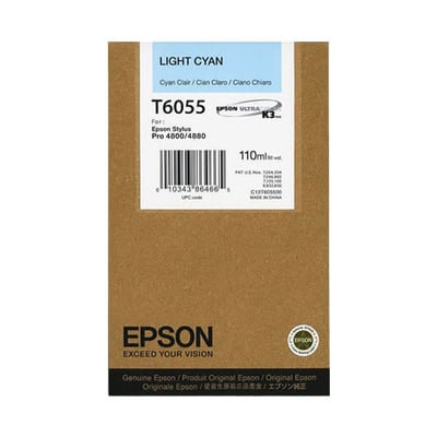 Cartucho de tinta Original Epson T6055 Cian Claro