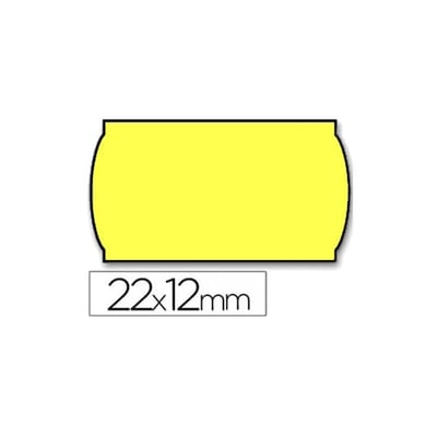 Rolo de etiquetas 22x12 Amarelo - Pack 42