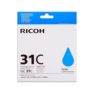 Toner Original Ricoh Type GC-31 Ciano