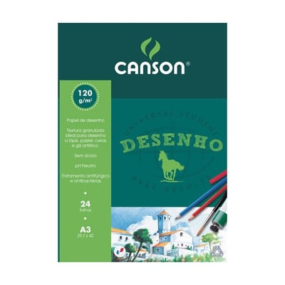 Bloc de Dibujo Canson A3 24 Hojas 120gr