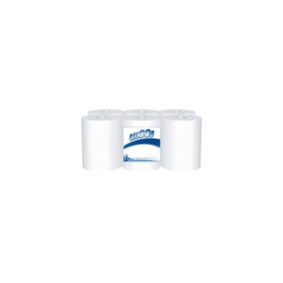 Toalha de Mãos Espiral Folha Dupla 20cm 150mt - 6u
