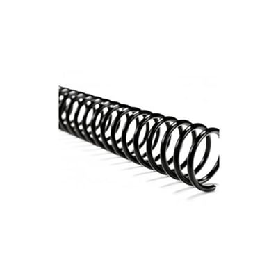 Anillas Espiral Metal Paso 5:1 08mm Cx 100 Negro