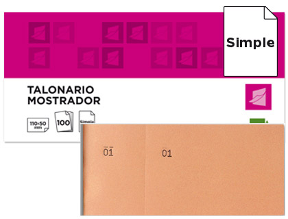 Bloco Numerado 50x110mm 100fls - Laranja