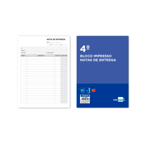 Bloco de Entregas Triplicado 144x210 mm - Pack 5