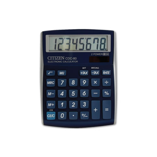 Calculadora de Secretária Citizen CDC-80 Azul
