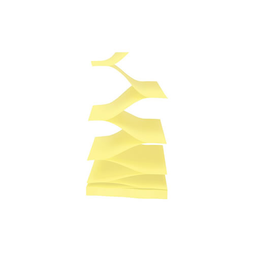 Bloco Adesivo Post-it Zig-Zag 76x76mm 100fl Pack12