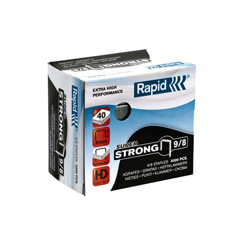 Agrafos 9/8 Rapid (10/50Fls) Cx 5000un