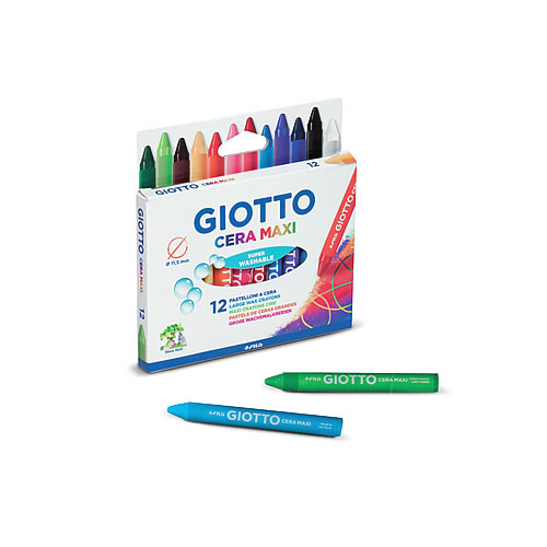 Lápis de Cera Giotto Maxi 12 Cores