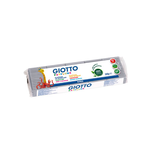Plasticina Giotto Patplume 350gr - Cinza