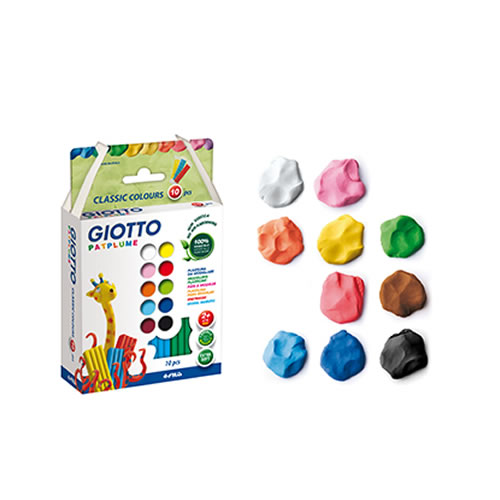 Plasticina Giotto Patplume Cores Sortidas 10x20g