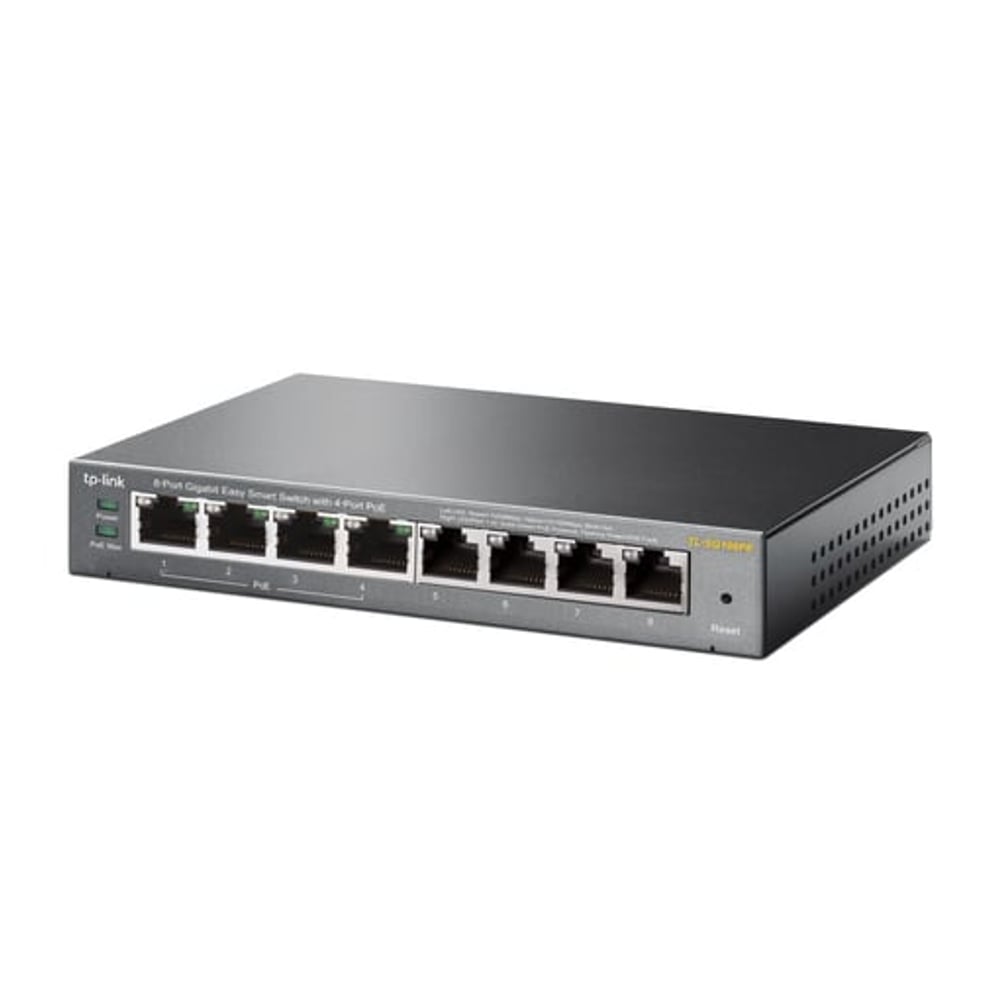 Switch TP-LINK TL-SG108PE Gerido L2 Gigabit Ethernet (10/100/1000) Power over Ethernet (PoE) - 8 portas