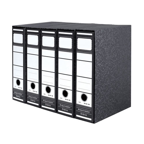 Pasta + Cx Fixa L80 310x290 Marmor Preto Pack 5