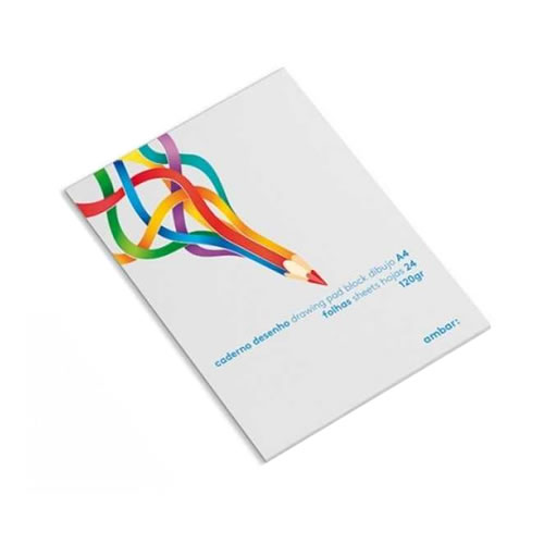 Papel Cavalinho A4 Colado Ambar 24F 120Grs