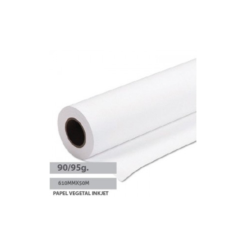 Papel Vegetal InkJet 90/95gr 0.914mmx50mts Pack 1