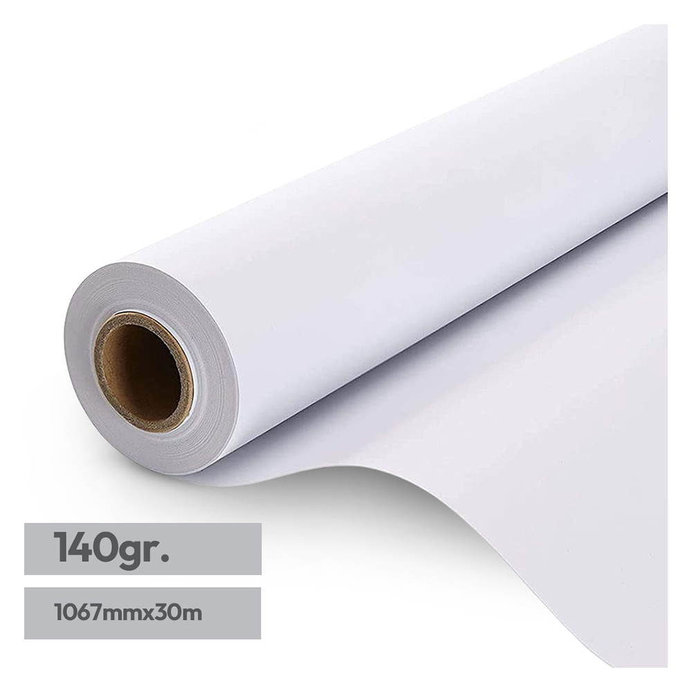 Papel Plotter Premium Coated 140g 1067mmx30mts 1 rolo