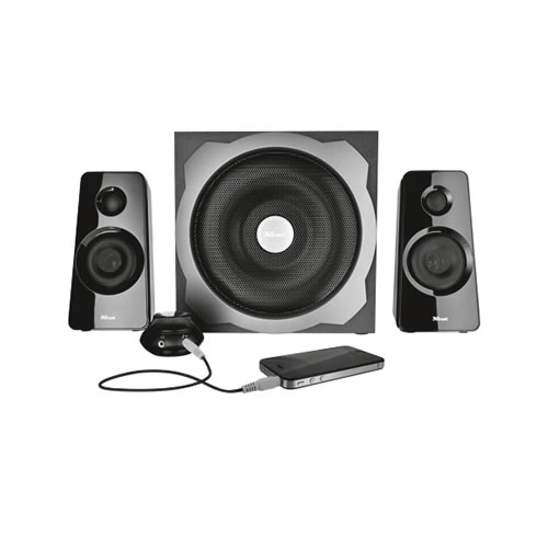 Colunas Tytan Subwoofer 2.1 Speaker - Preto