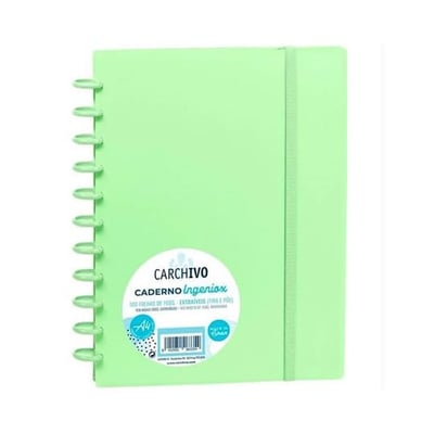 Caderno Inteligente A4 Quadriculado 80f Verde