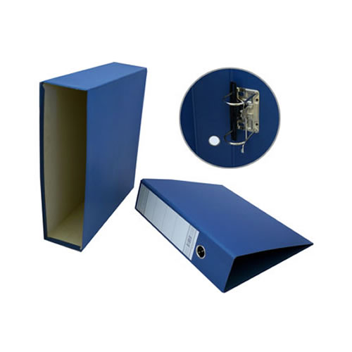 Pasta Arquivo L80 310x290x80 c/Cx Fixa Azul Pack 5