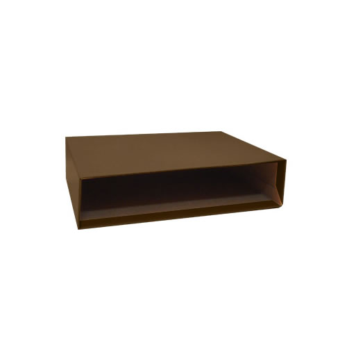 Caixa Cartão p/ Pasta Arq. 350x290 L80 Castanho