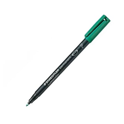 Marcador Staedtler Perm. Lumocolor F Verde - 1ud