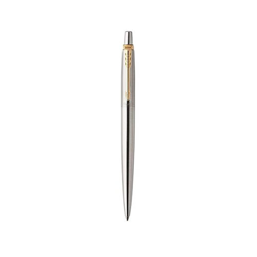 Esferográfica Parker Jotter Aço GT c/ Clip Dourado
