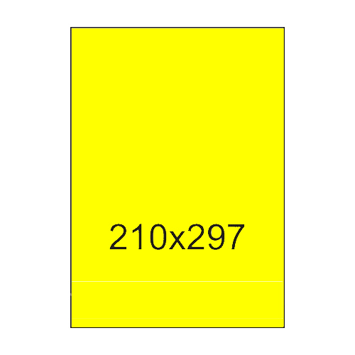 Etiquetas Amarelas 210x297 Markin 100Fls A4 100un