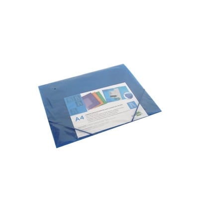 Funda c/ Elásticos A4 con 3 solapas - Azul