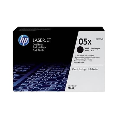 Toner Original HP 05X (CE505X) Preto AC Pack 2
