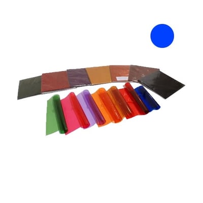Papel Celofán 30g 70cmx100mt 25 Hojas - Azul