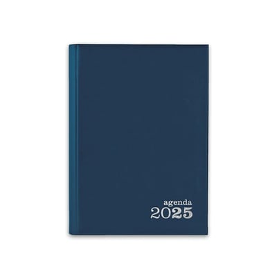 Agenda Diaria 2025 Basic A5 Azul