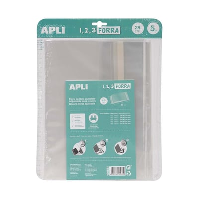 Forra Livros Ajustável 280x530mm 75mic Apli 5un