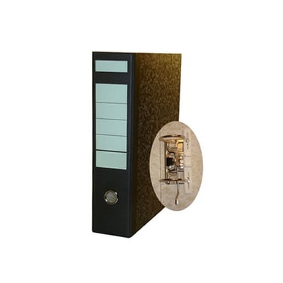 Carpeta Arq. Almaco L80 350x290 s/Cx. Mármol. Negro 25u