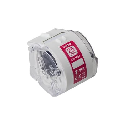 Rollo de Etiquetas BROTHER 25mmx5m CZ-1004