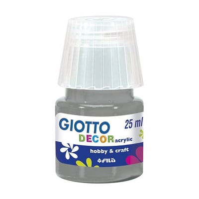 Tinta Acrílica Giotto Decor 25ml Plata - Pack 6